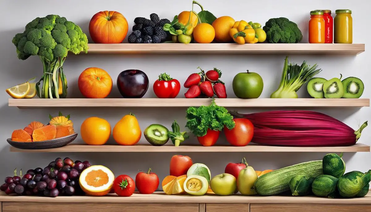 A variety of colorful fruits and vegetables, representing the diverse range of anti-inflammatory foods.
